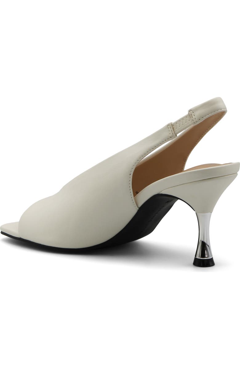 Adrienne Vittadini Janice Peep Toe Slingback Pump, Alternate, color, White Sm