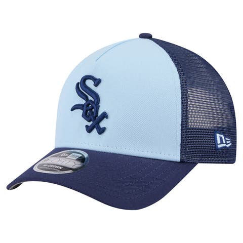 Men's New Era Light Blue/Navy Chicago White Sox 2-Tone Color Pack 9FORTY Adjustable Trucker Hat