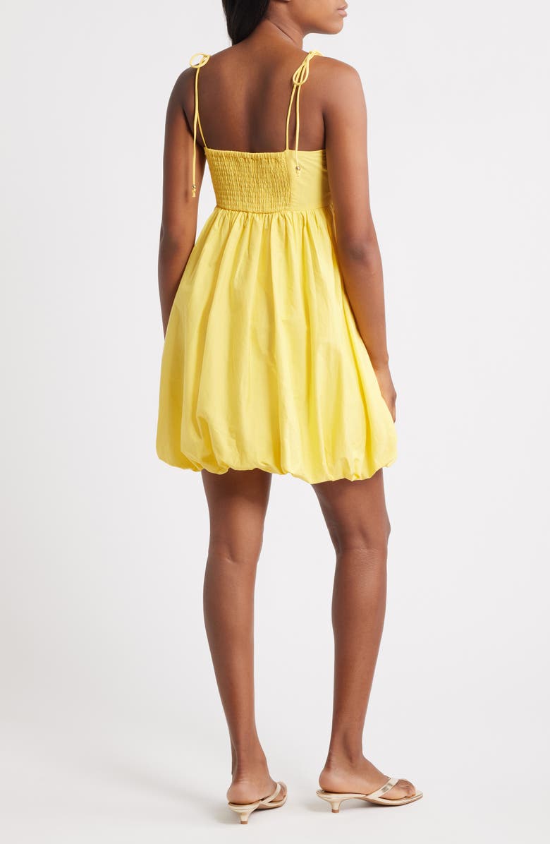 Lipsy Bubble Hem Babydoll Minidress, Alternate, color, Yellow