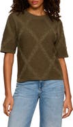 Sanctuary Diamond Stitch Cotton Sweater