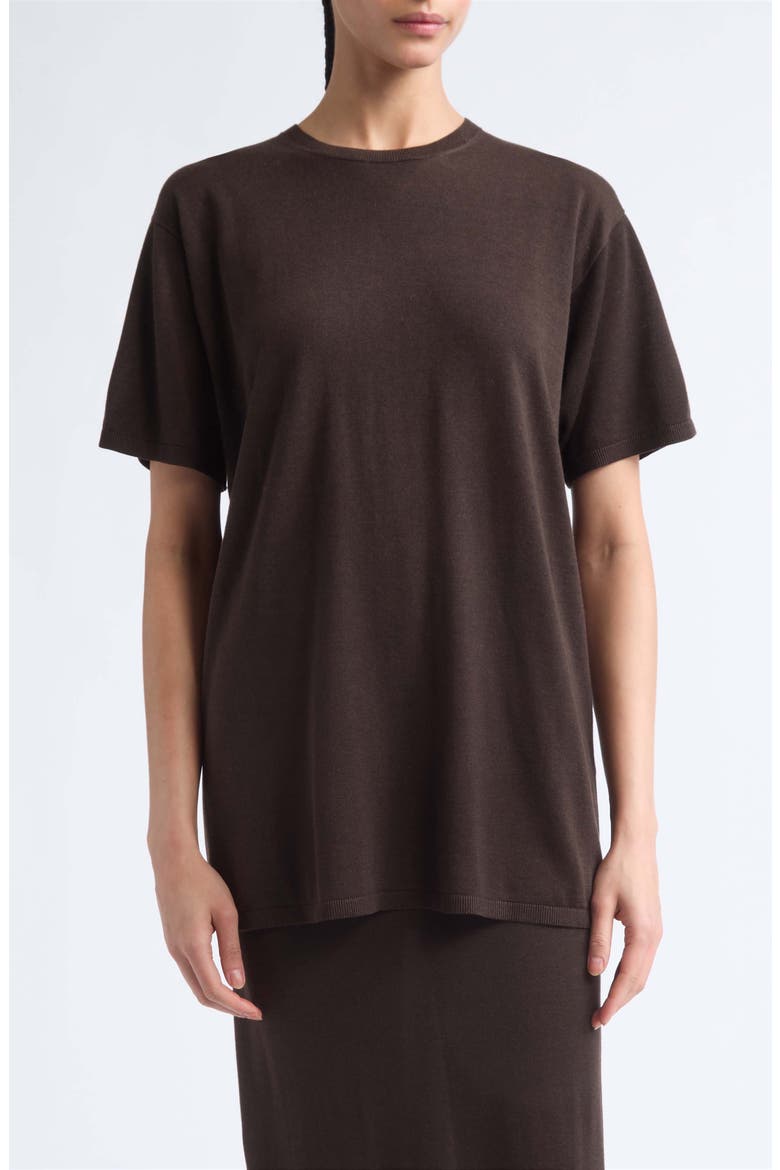 Knit T-Shirt, Main, color, FONDANTE