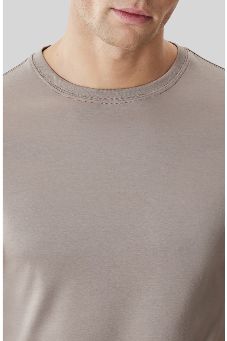 Georgia Pima Cotton T-Shirt, Alternate, color, ASH BROWN