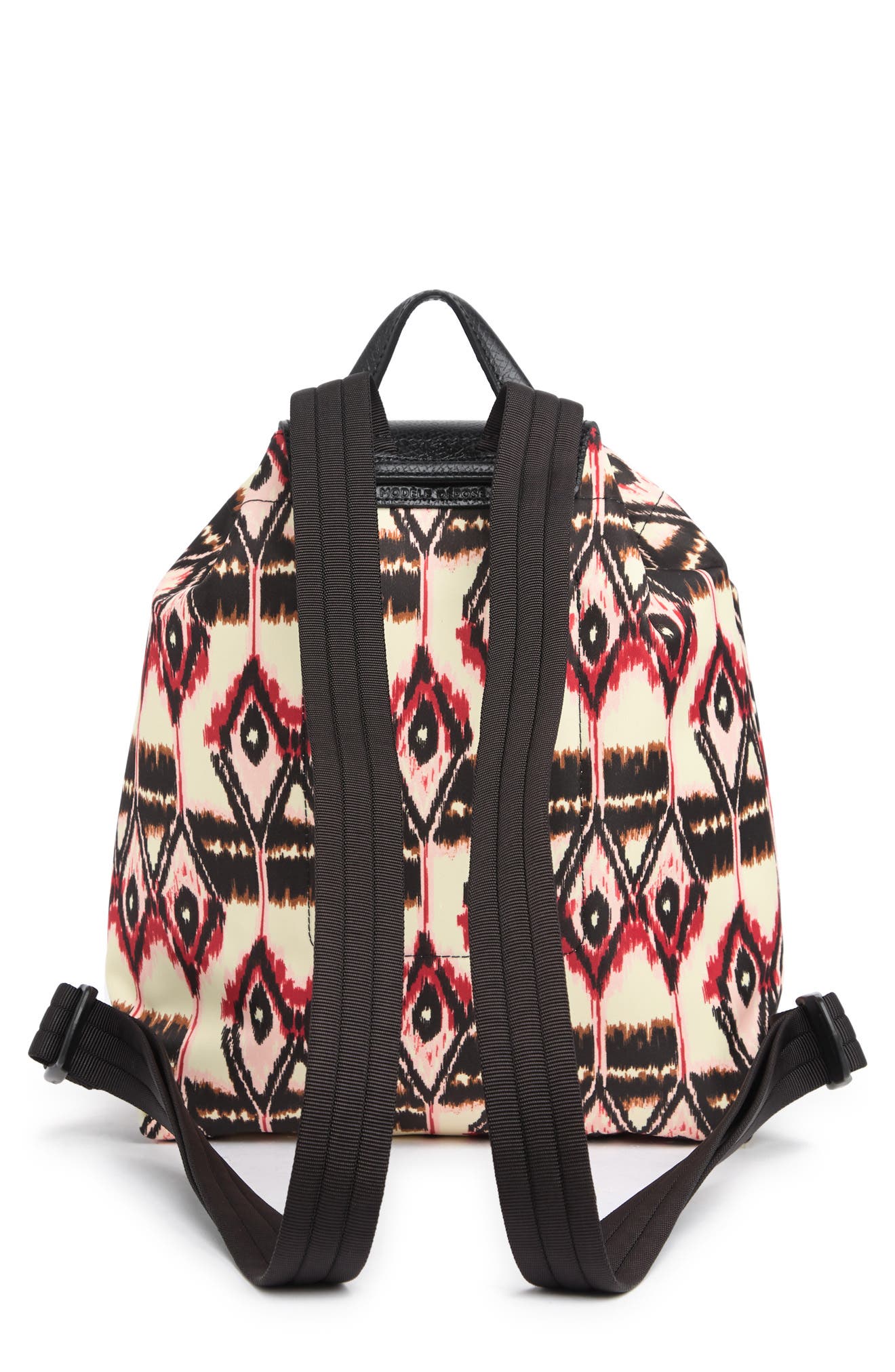 Longchamp Ikat Print Backpack, Alternate, color, Ivory
