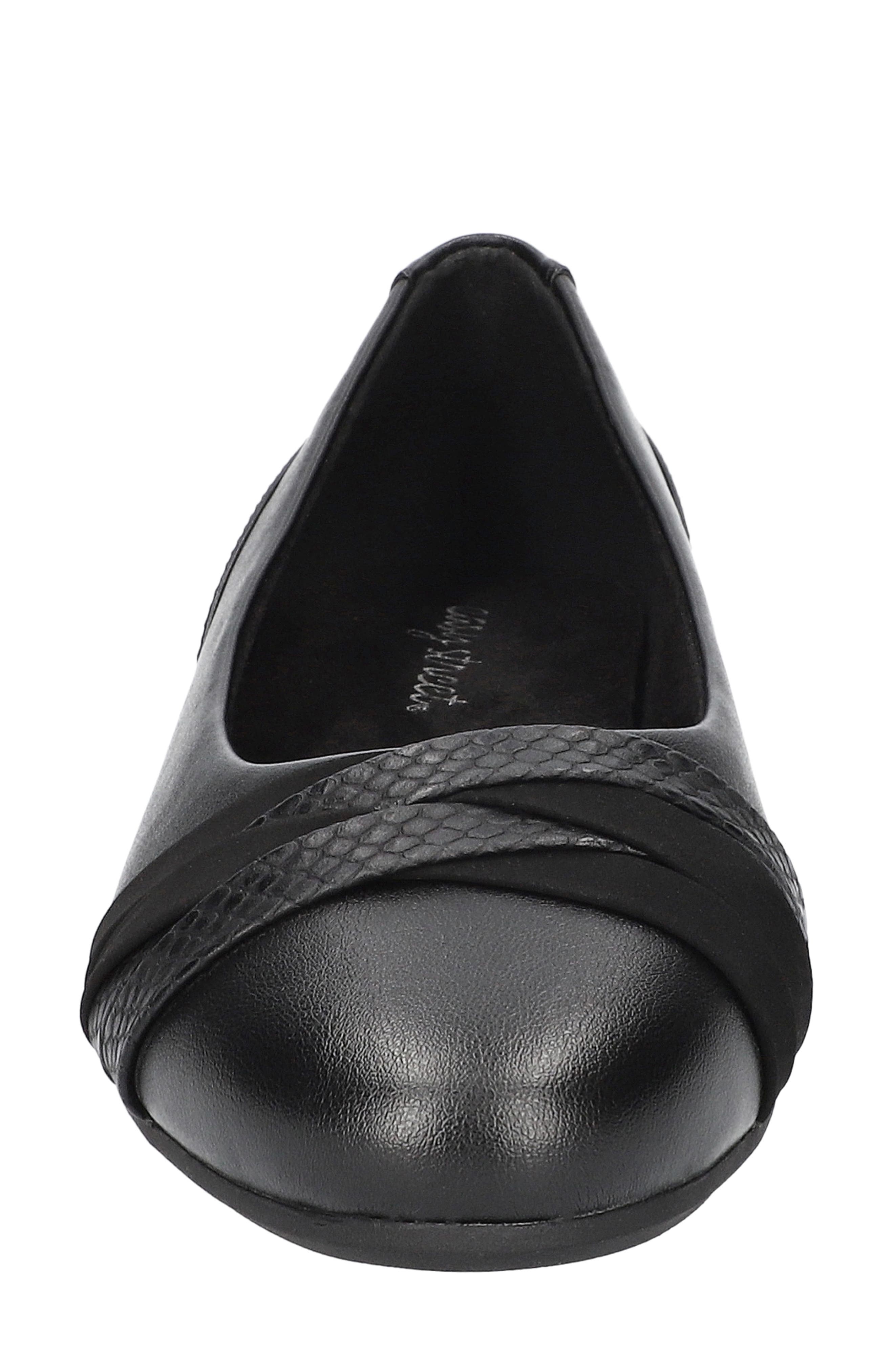 EASY STREET Kylie Almond Toe Ballet Flat, Alternate, color, 