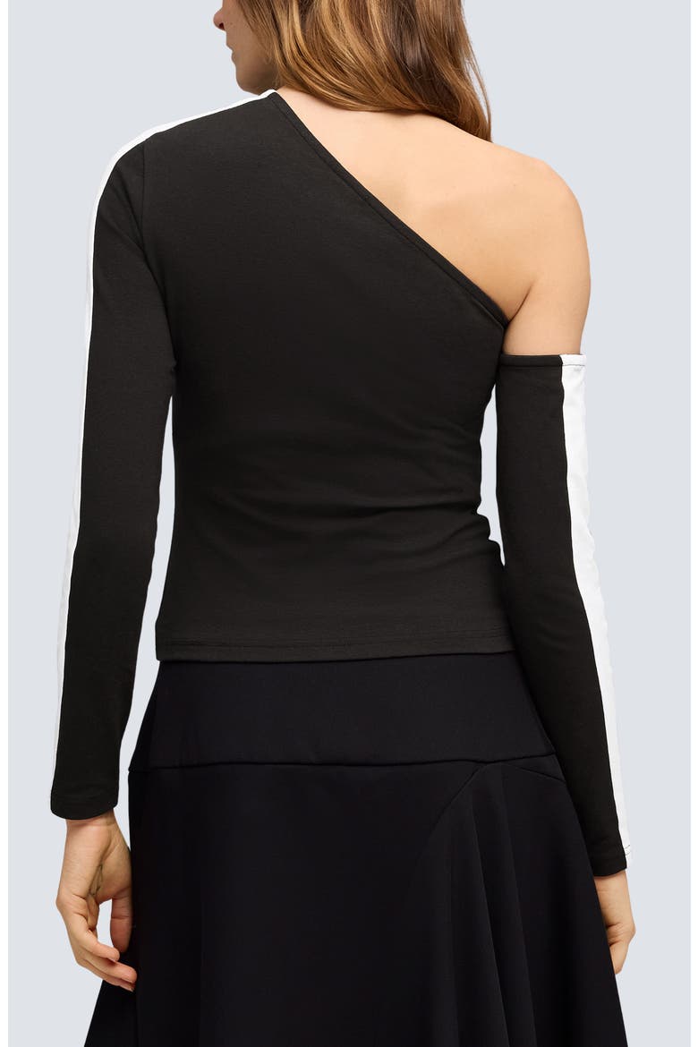 T7 Off the Shoulder Long Sleeve Top, Alternate, color, PUMA BLACK