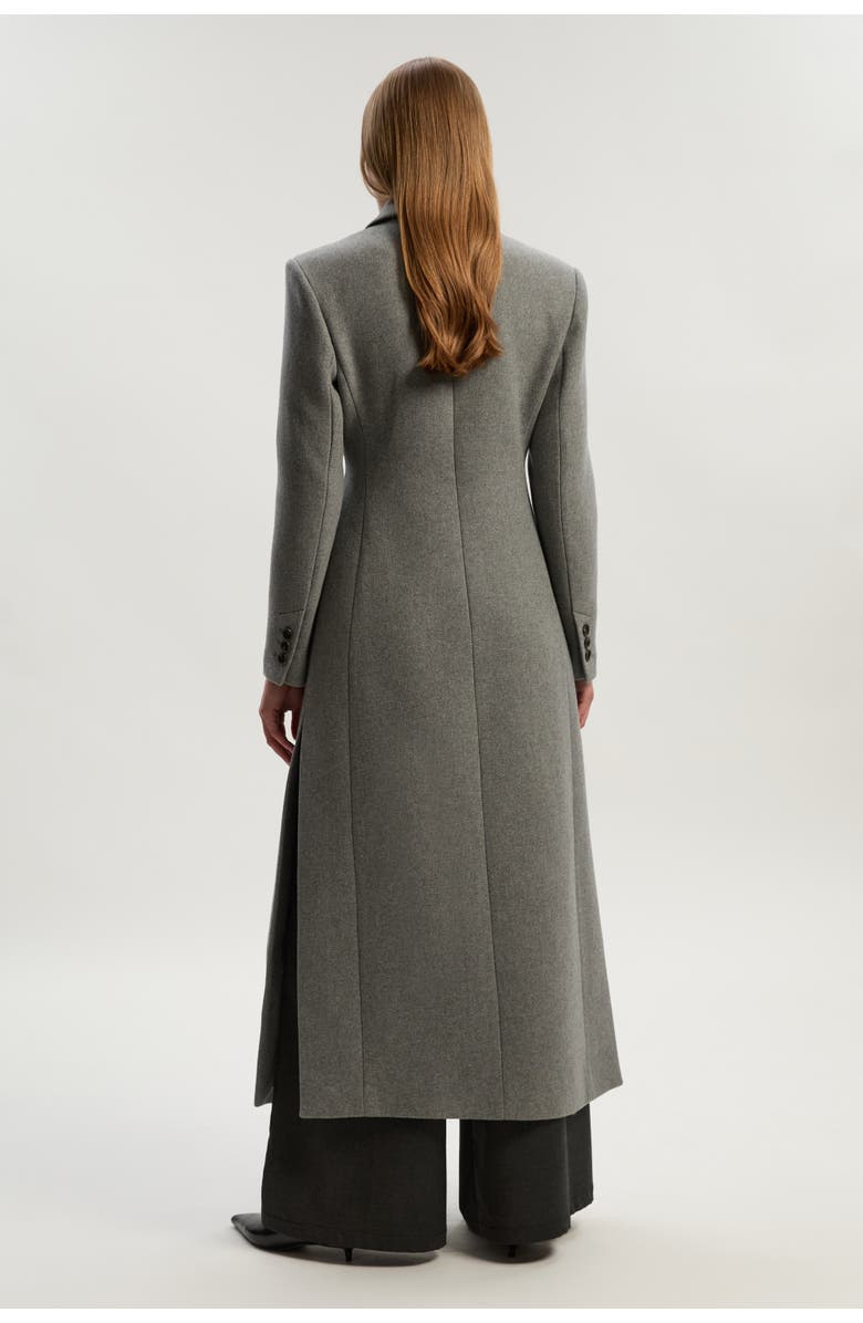 Karen Millen Wool Double Breasted Tailored Maxi Coat, Alternate, color,