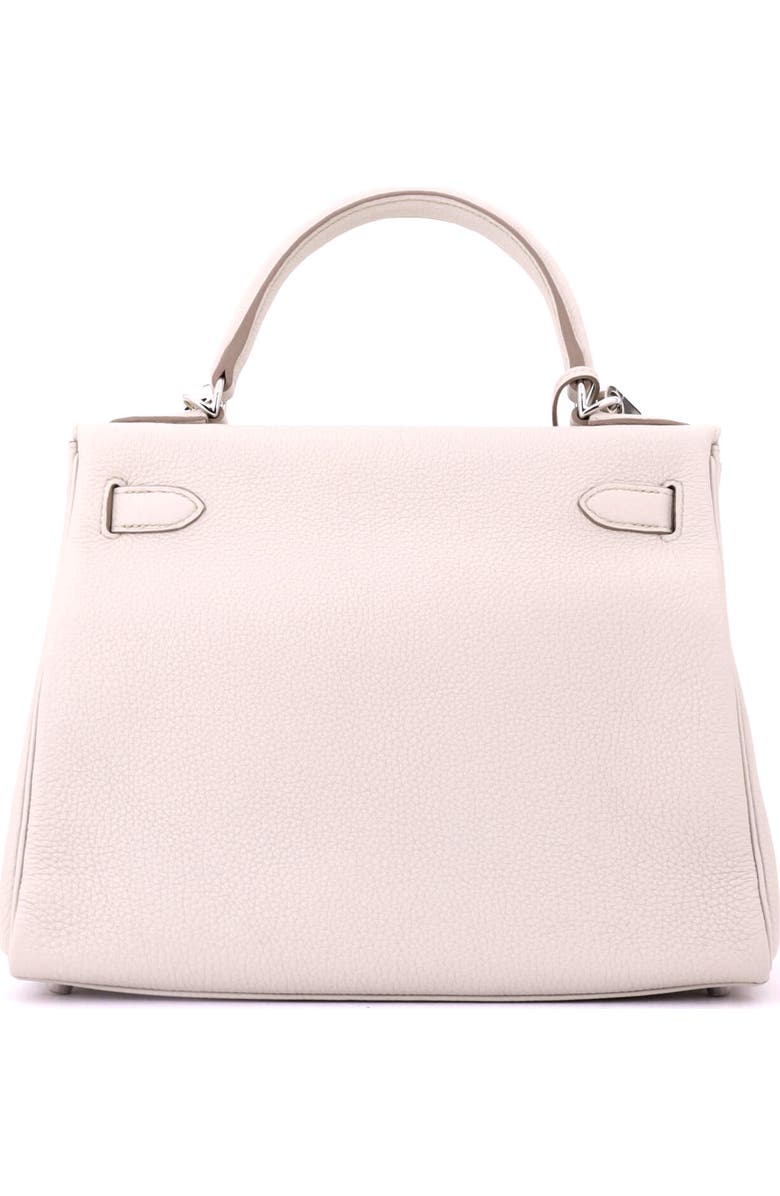 Pre-Owned Hermes Kelly Handbag Light Togo with Palladium Hardware 28, Alternate, color, Beton