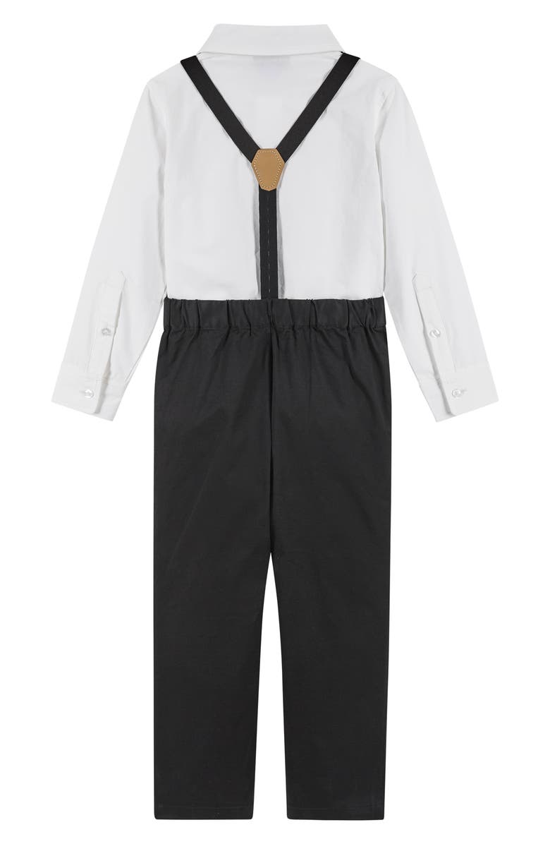 Andy & Evan Kids' 4-Piece Dapper Suspender & Bow Tie Outfit Set, Alternate, color, Black