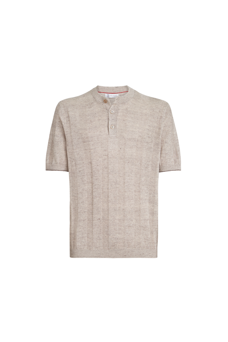 Henley collar T-shirt, Alternate, color, Sand