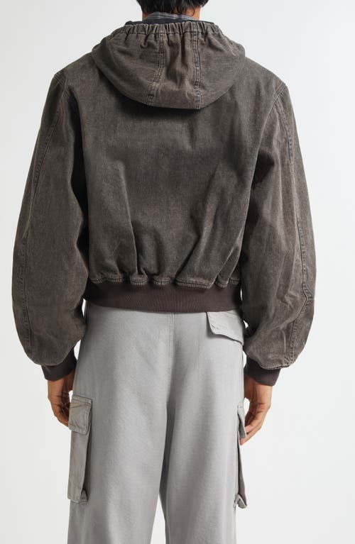 Our Legacy Charcoal Denim Bomber Jacket