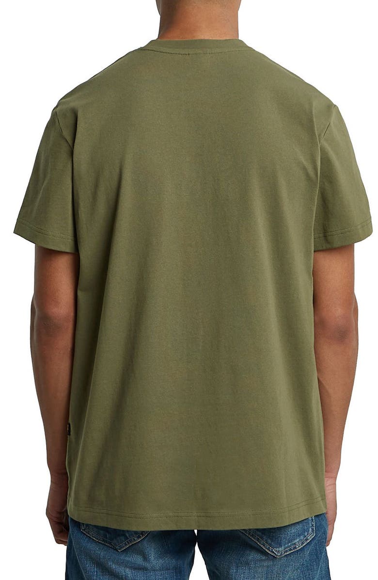 G-STAR Felt Logo Organic Cotton Graphic T-Shirt, Alternate, color, Shadow Olive