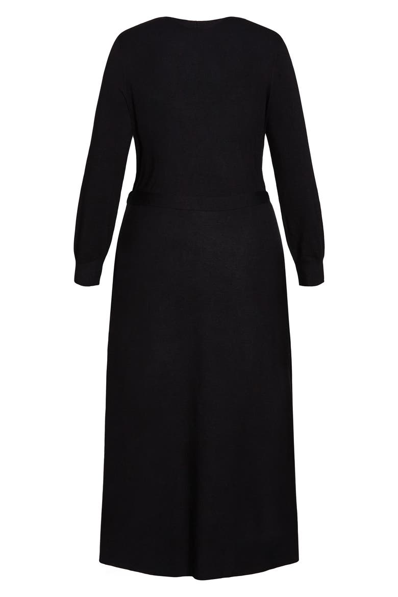 Goldie Longline Cardigan, Alternate, color, BLACK