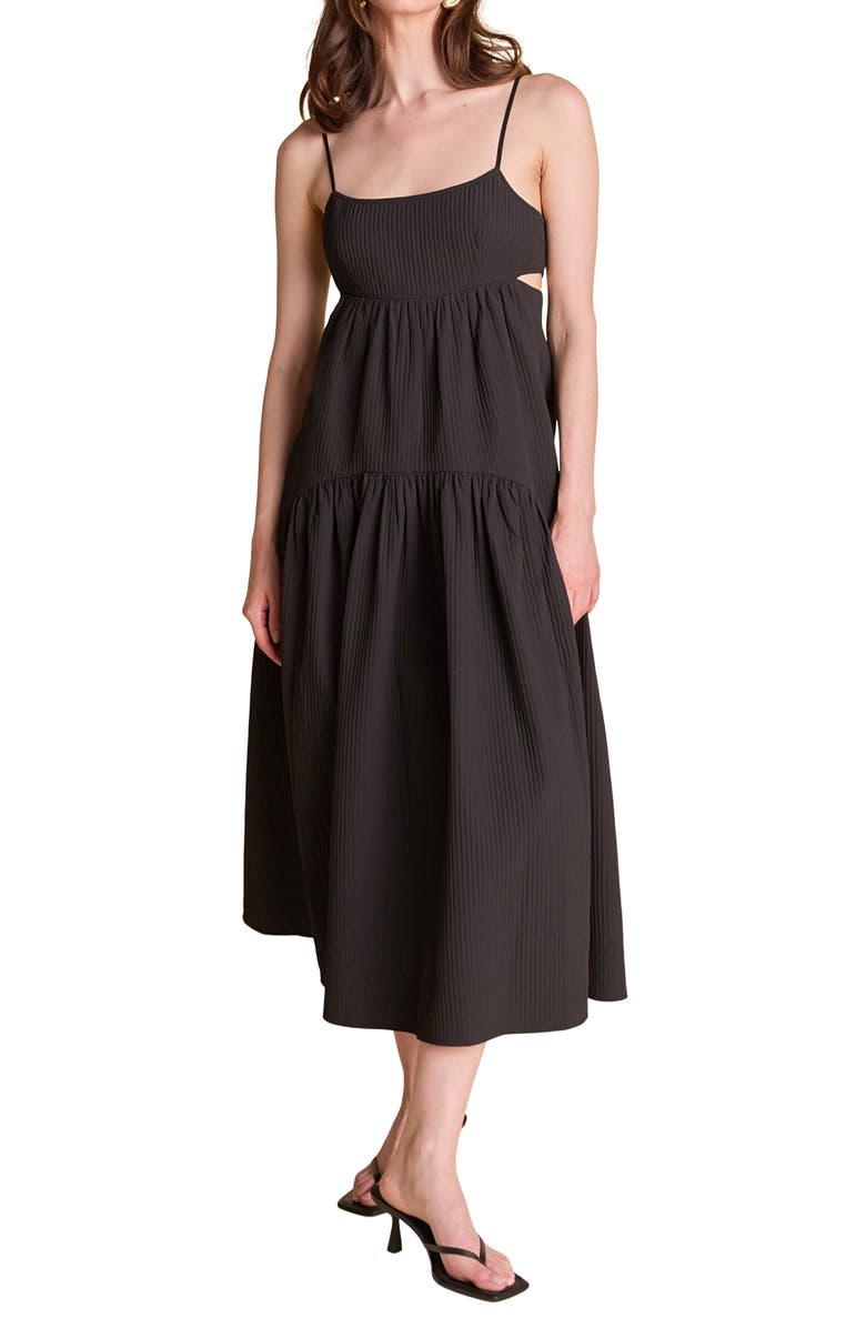 Endless Rose Tiered Maxi Dress, Alternate, color, Black