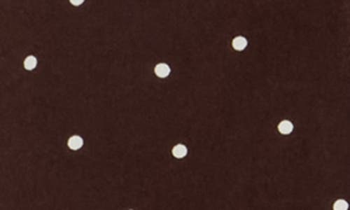 Wayf Polka Dot Minidress In Brown
