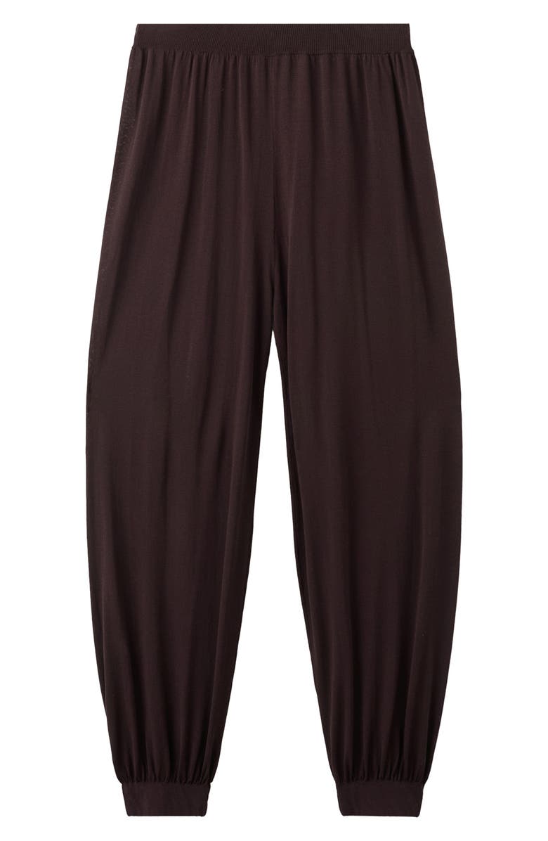 MANGO Knit Balloon Legs, Alternate, color, Wine