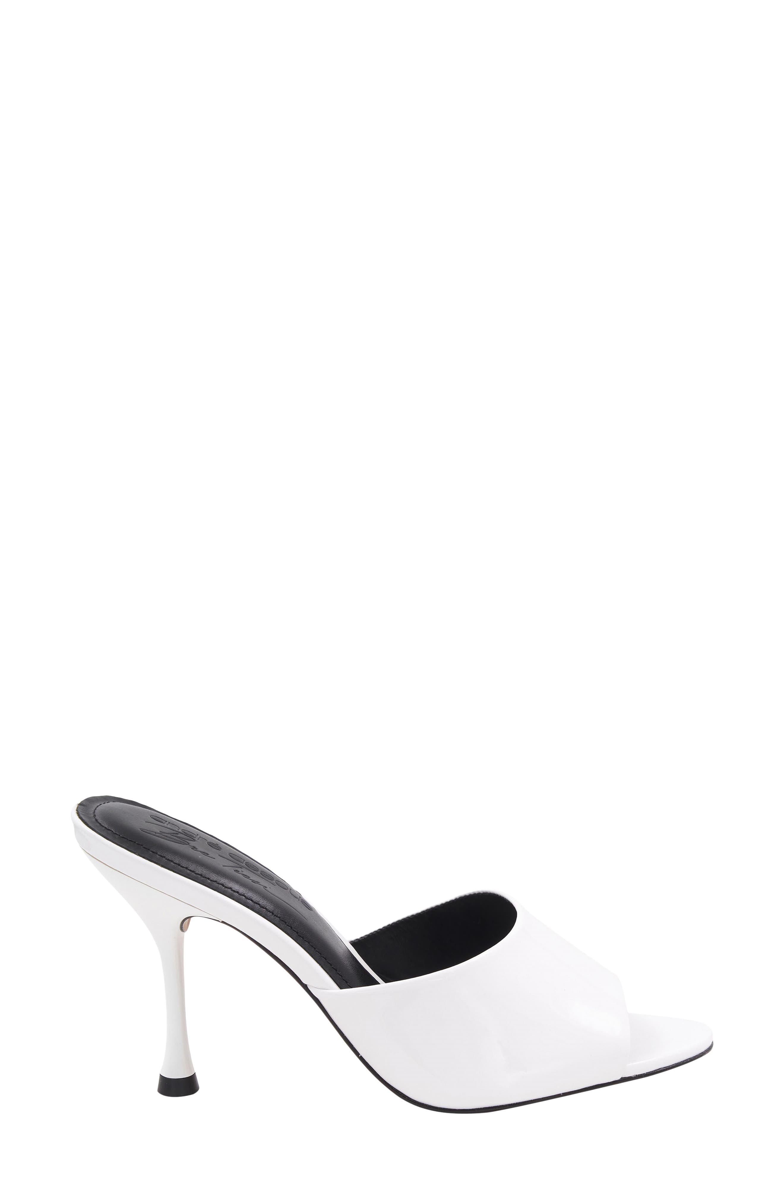 x Bre Tiesi Eve Slide Sandal, Alternate, color, WHITE PATENT