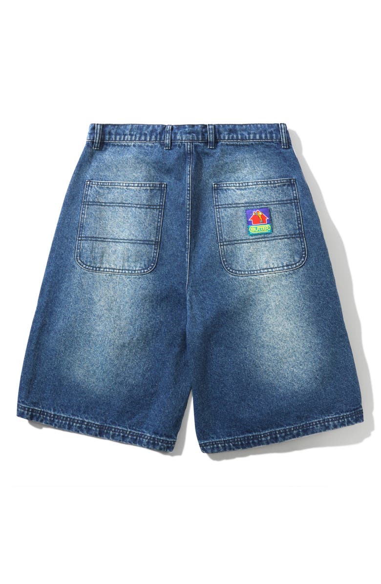 Butter Goods Work Denim Shorts, Alternate, color, Distressed Indigo