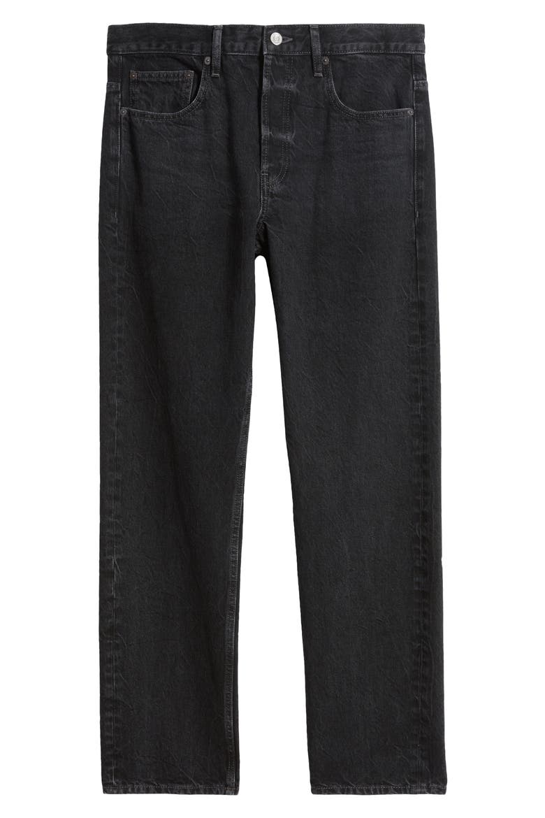 The Straight Leg Jeans, Alternate, color, METEORITE