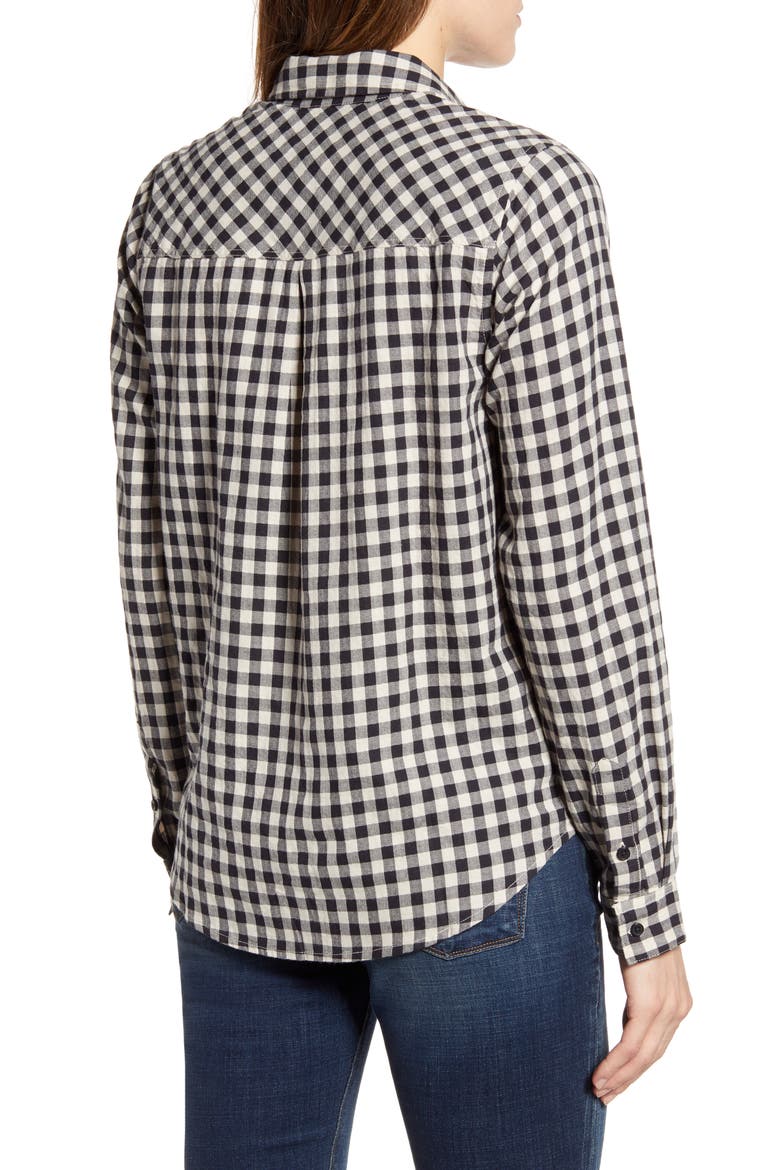 Check One-Pocket Shirt, Alternate, color, BLACK MULTI