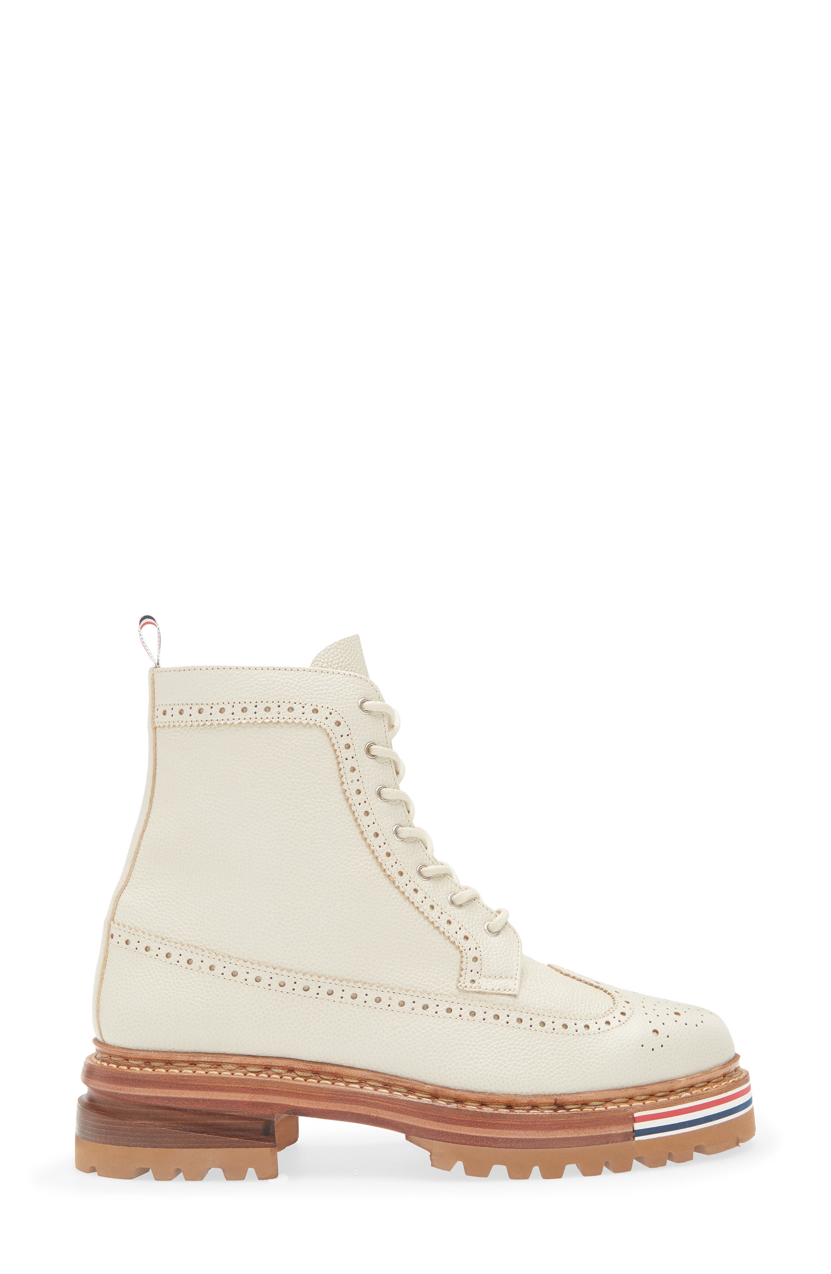 Thom Browne Longwing Lug Sole Boot, Alternate, color, Khaki