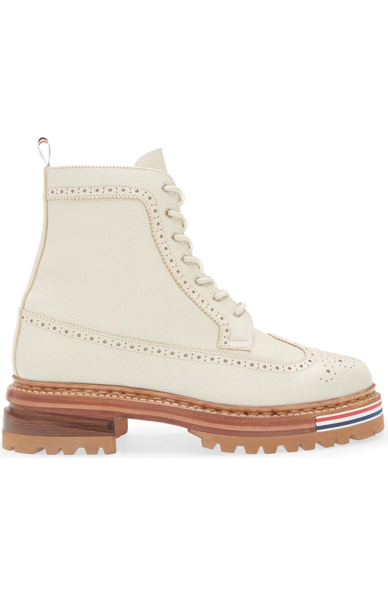 Thom Browne Longwing Lug Sole Boot, Alternate, color, Khaki