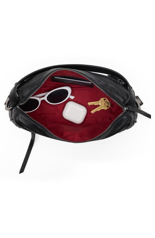 Hammitt Medium Doxie Leather Shoulder Bag In Black