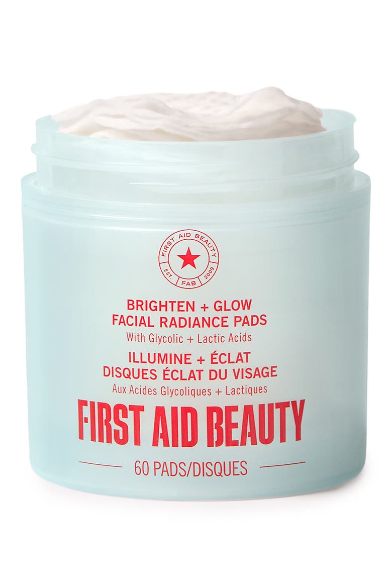 Brighten + Glow Facial Radiance Pads, Main, color, NO COLOR