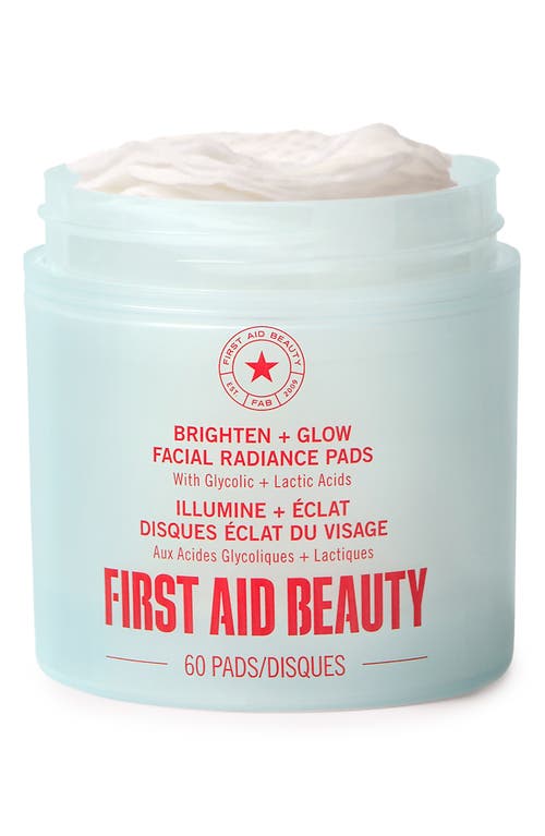 First Aid Beauty Brighten N Glow Facial Radiance Pads In Transparent
