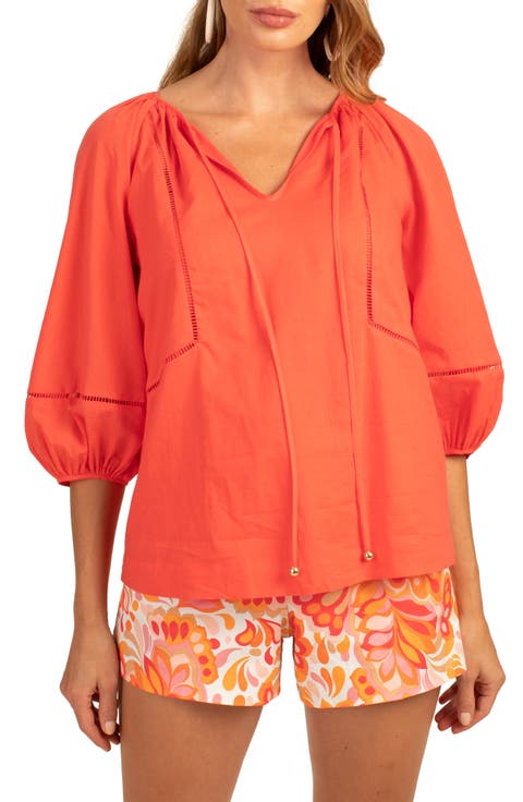 Joplin Ladder Cutout Cotton Top