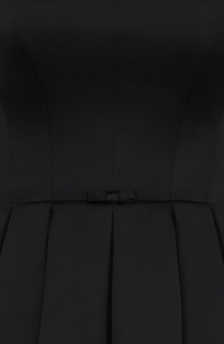 HOUSE OF CB Audrey Strapless Fit & Flare Dress, Alternate, color, Black