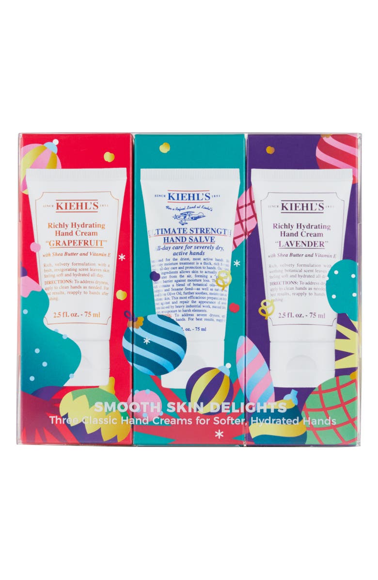 Kiehl's Since 1851 Smooth Skin Delights Travel Size Richly Hydrating Hand Cream Trio, Alternate, color, 