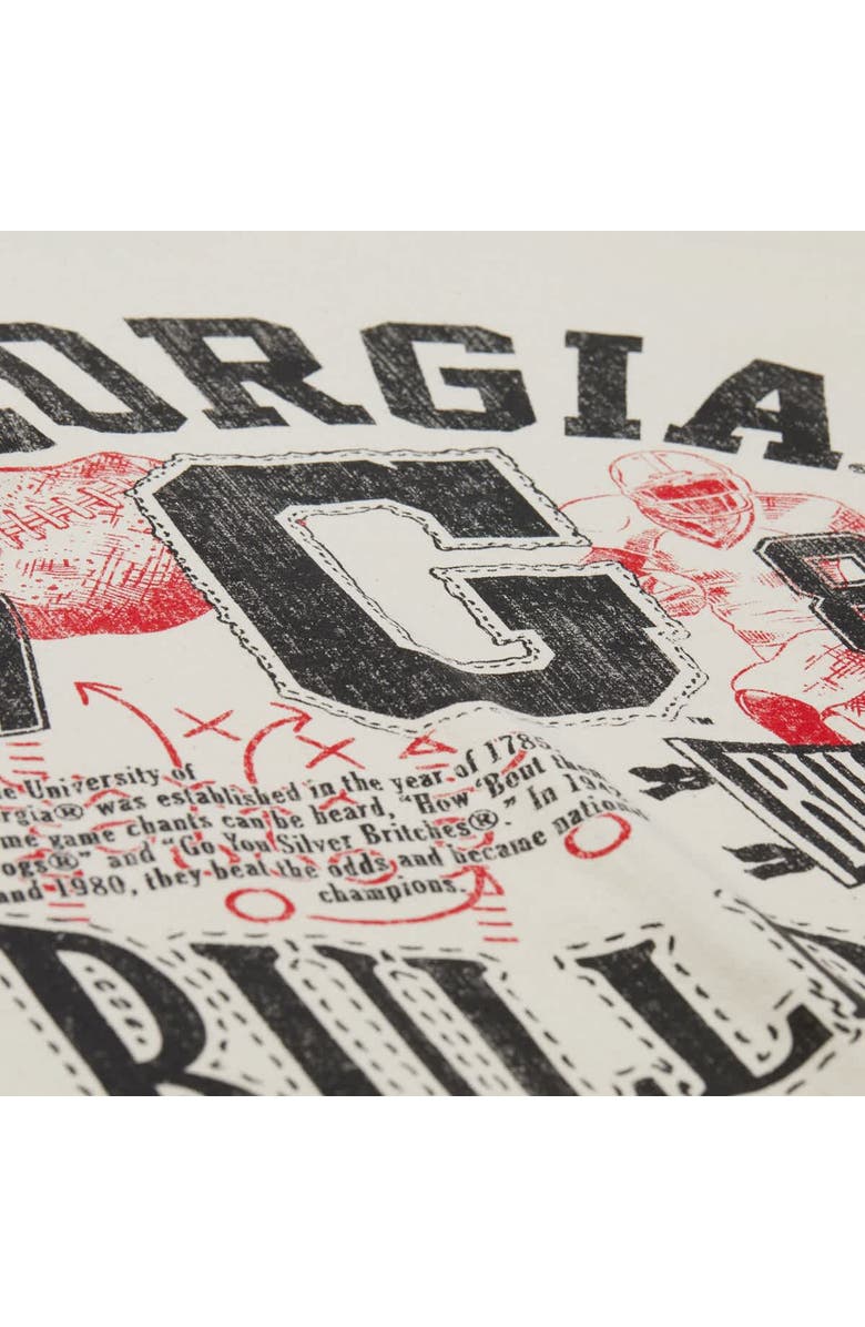 Mitchell & Ness Men's Mitchell & Ness  Cream Georgia Bulldogs Heritage Scholar T-Shirt, Alternate, color, 