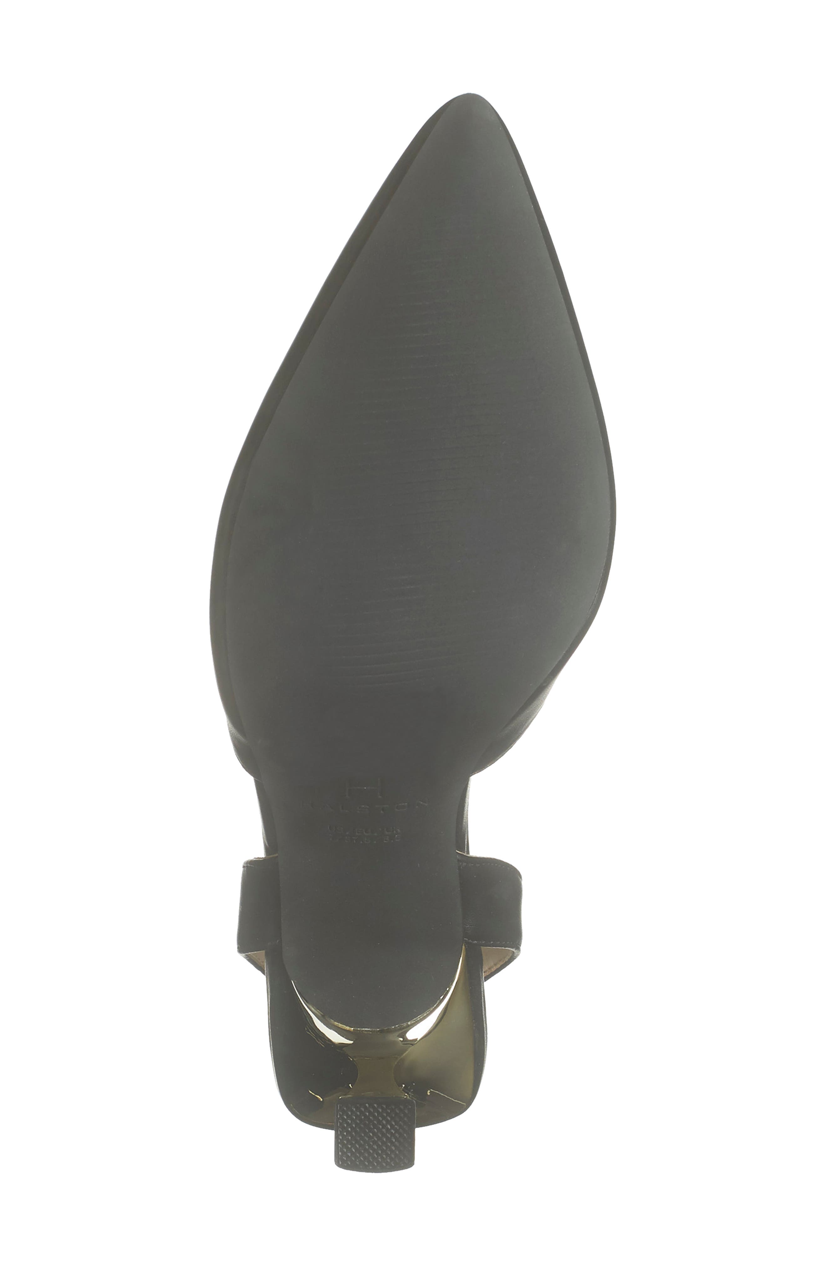 H HALSTON Gala Metallic Heel Slingback Pump, Alternate, color, 