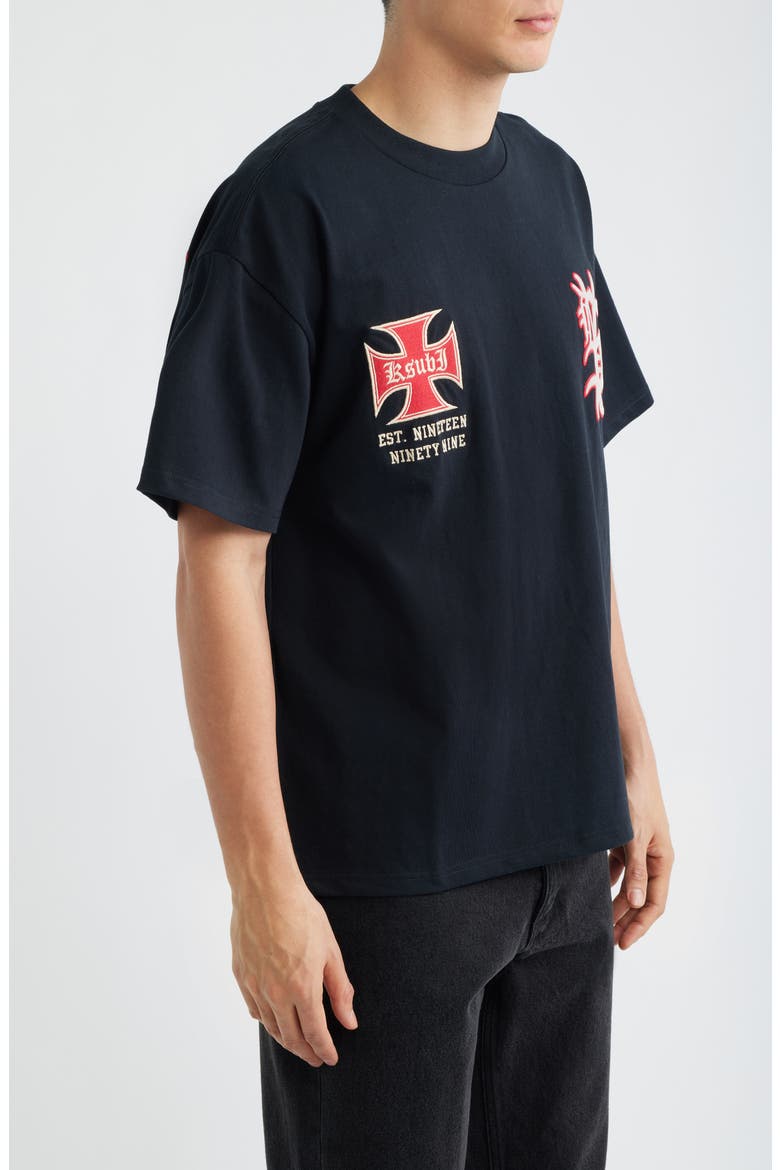 League Ekcess Oversize Graphic T-Shirt, Alternate, color, BLACK