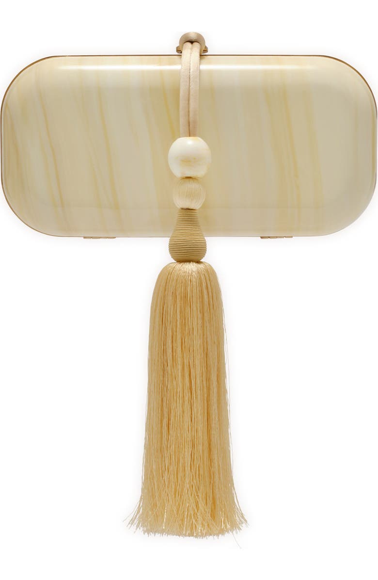 Cult Gaia Yasmin Clutch, Main, color, Sand Degrade