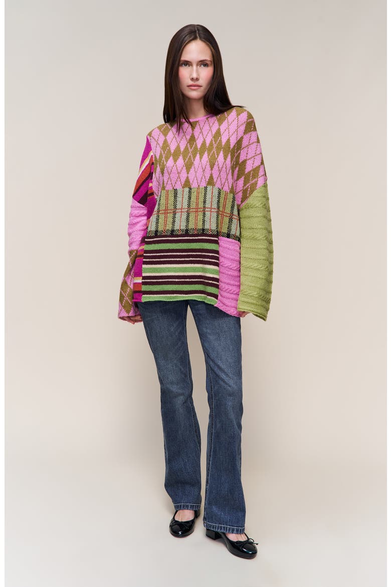 Zuri Sweater, Alternate, color, Pink Multi