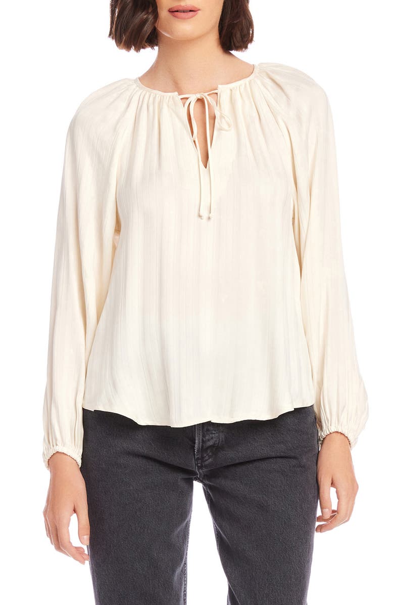 FIFTEEN TWENTY Joplin Stripe Long Sleeve Peasant Top, Main, color, 