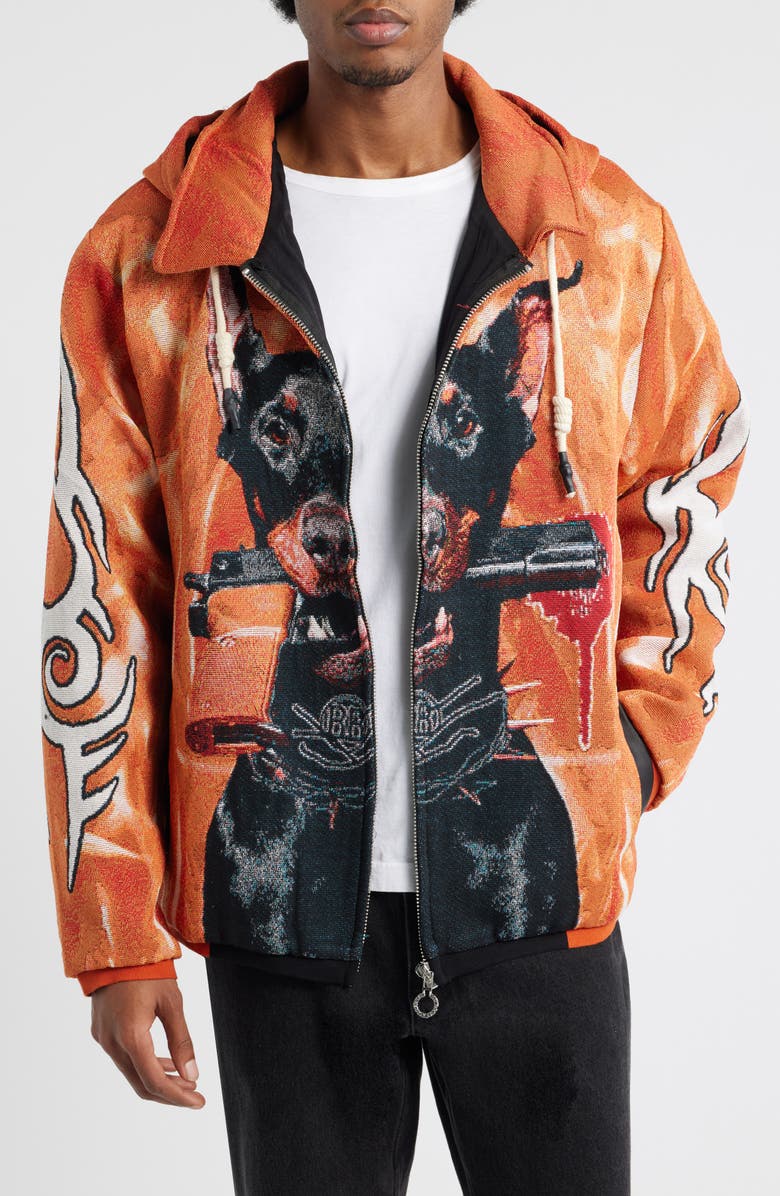 VERYRARE Doberman Gang Jacket, Main, color, Orange
