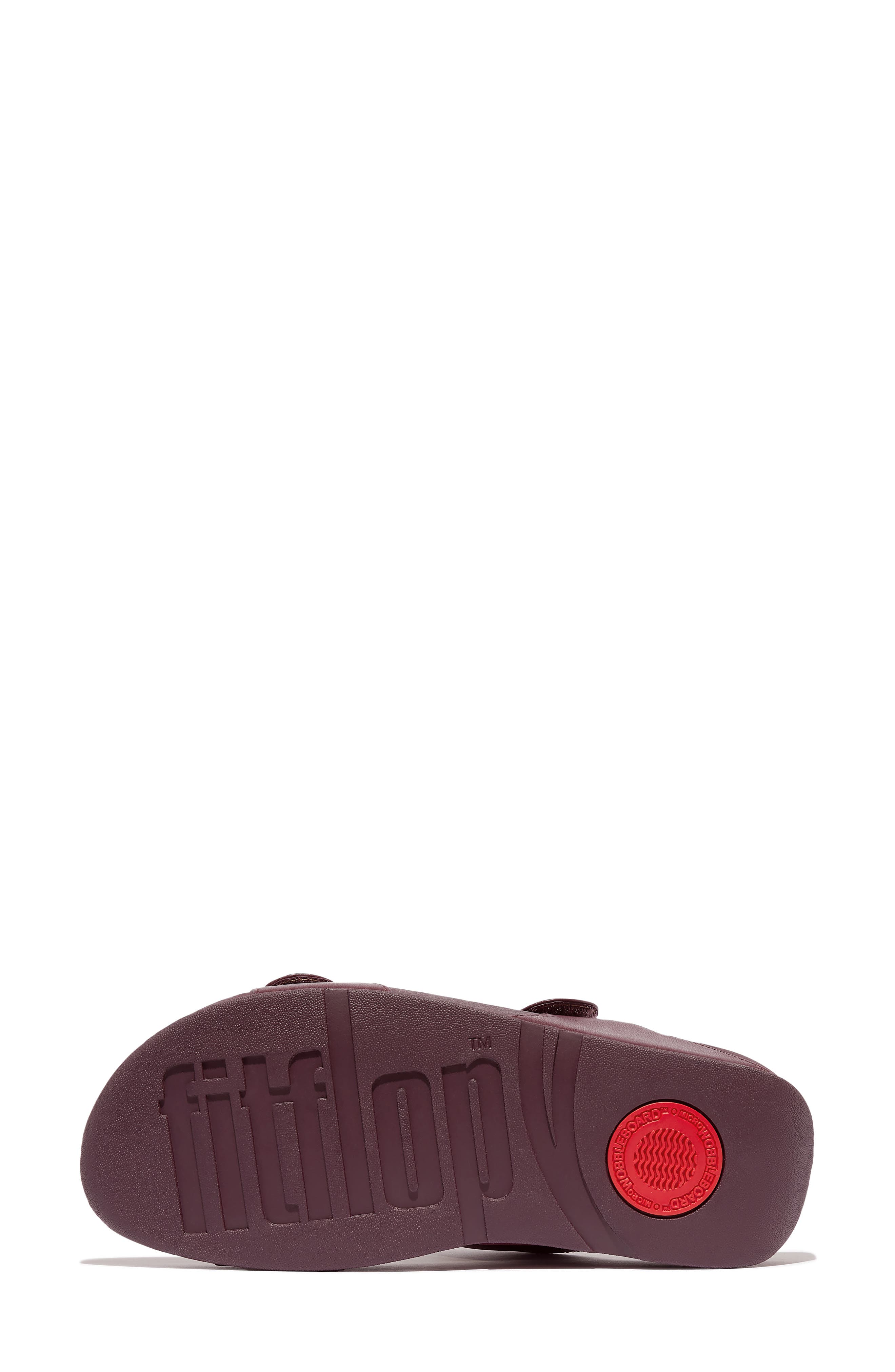 FitFlop Lulu Platform Wedge Slide Sandal, Alternate, color, Mauve Wine