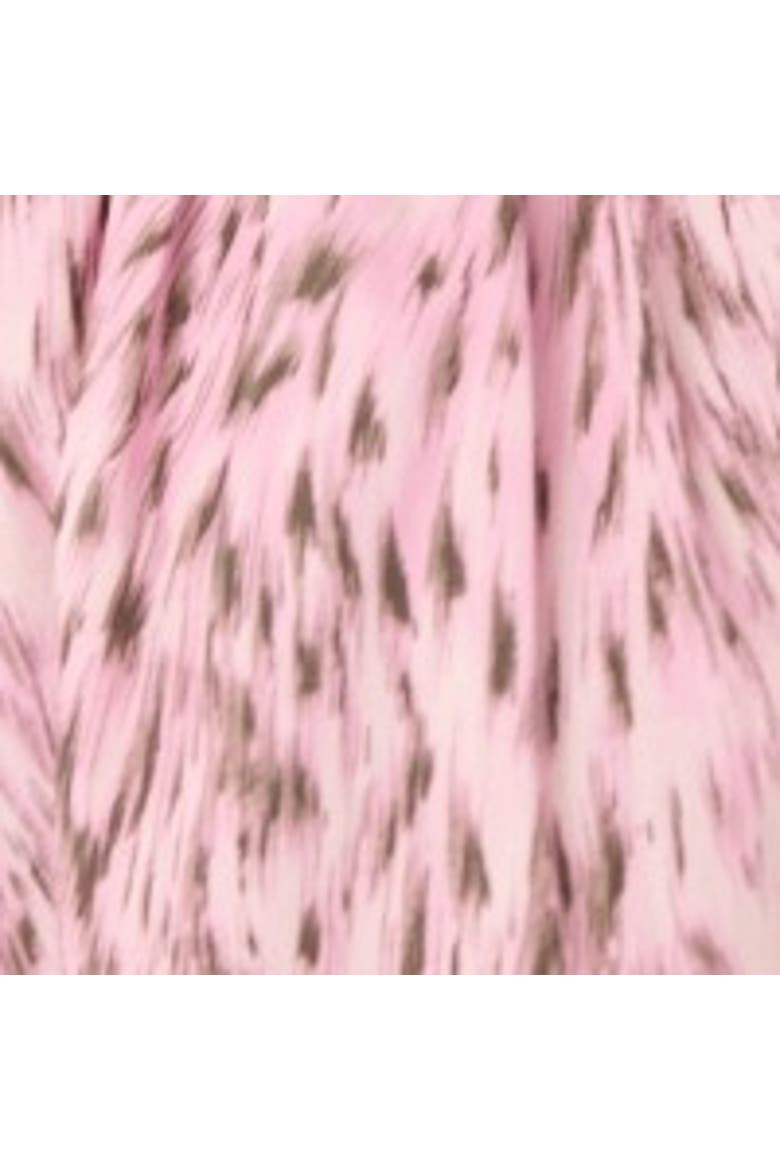 Short Sleeve V-Neck Printed Midi Dress, Alternate, color, Pink/Multi