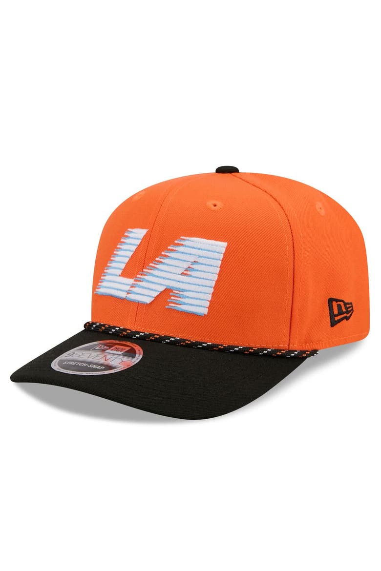 Men's New Era Orange/Black LA Clippers 2025/26 City Edition 9SEVENTY Adjustable Hat, Alternate, color, Orange