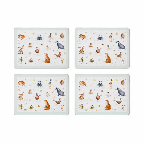 Wrendale Designs Set of 4 Cork Back Placemats