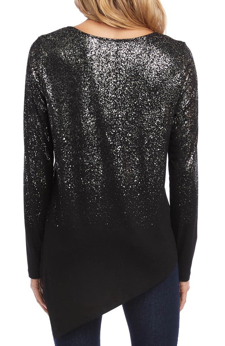 Karen Kane Ombré Shimmer Asymmetrical Top, Alternate, color, 