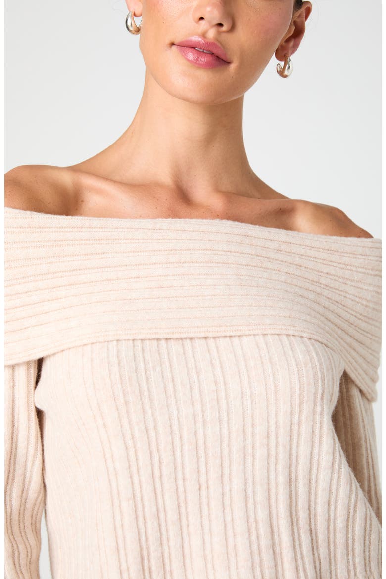 Lucien Off-the-Shoulder Sweater, Alternate, color, OATMEAL MEL