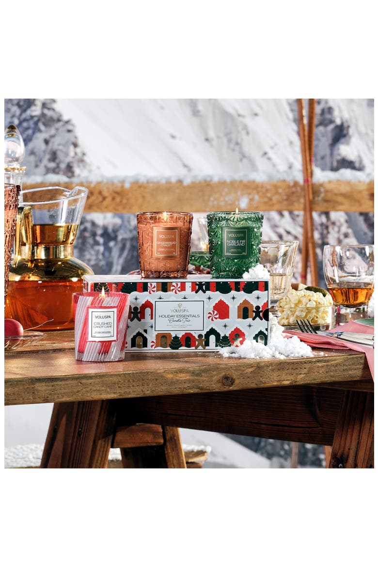 Holiday Essentials Candle Trio, Alternate, color, GREEN/ RED/ BROWN MULTI