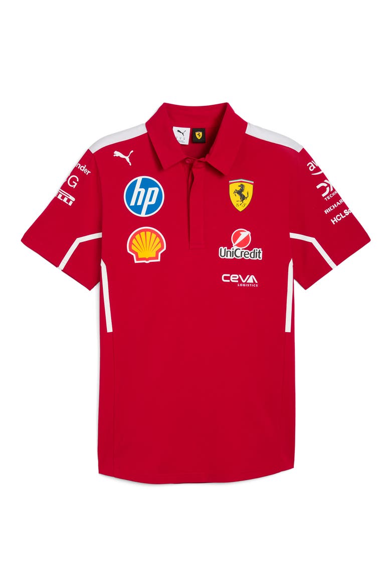 Scuderia Ferrari Team Polo, Alternate, color, DARK CHERRY