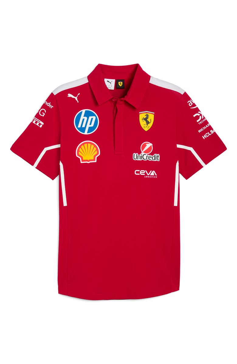 PUMA Scuderia Ferrari Team Polo, Alternate, color, Dark Cherry