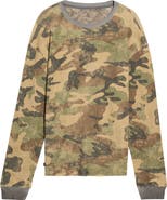 ONE OF THESE DAYS Reversible Woodland Camo Cotton Thermal T-Shirt