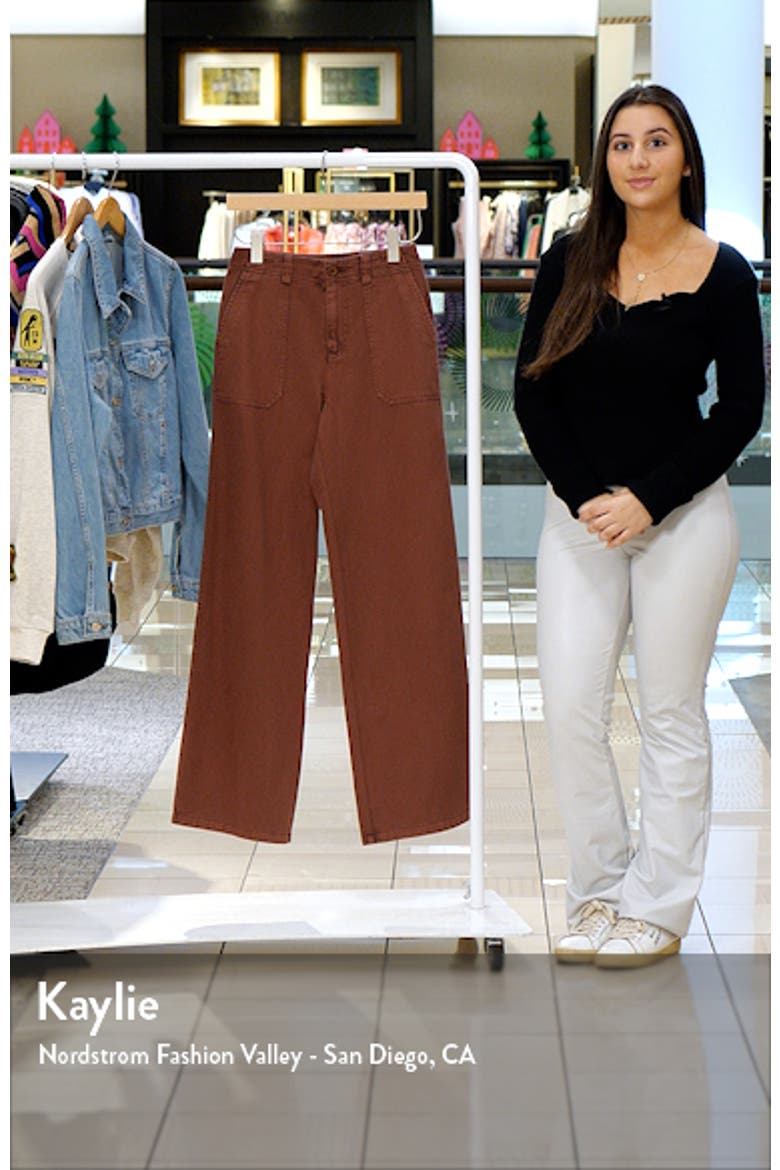 Utility High Waist Wide Leg Pants video