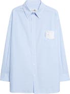 MM6 Maison Margiela Stripe Cotton Poplin Button-Up Shirt